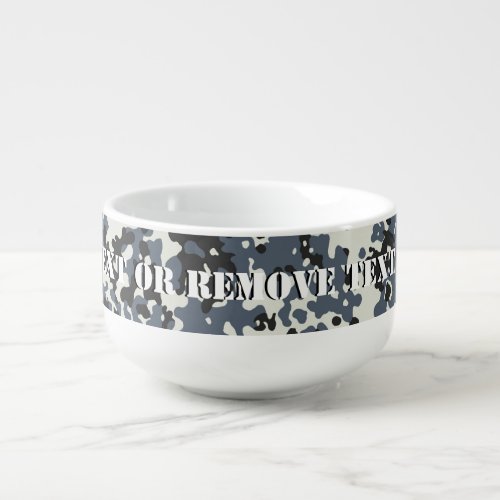 Digital Urban Camouflage Soup Mug