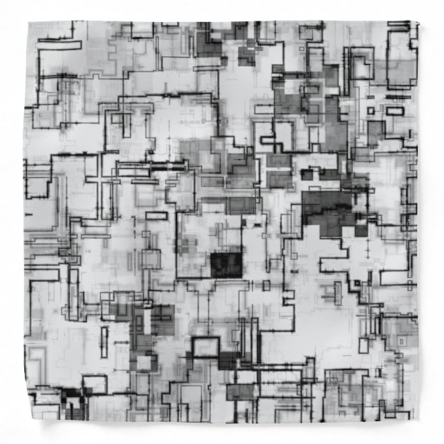 Digital Urban Circuit Design Bandana (Front)