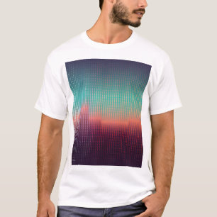 Digital urban landscape, colorful squares. T-Shirt