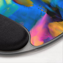 Digital very colored brush strokes smudges