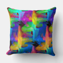 Digital very colored brush strokes smudges