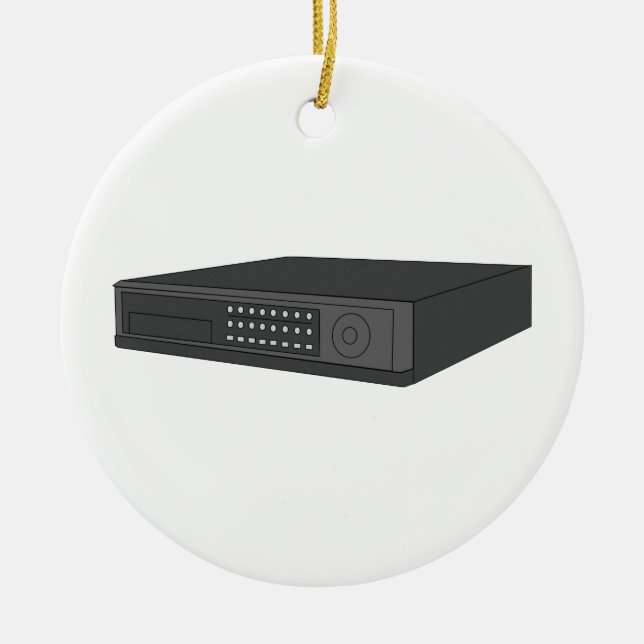 Digital Video Recorder Ceramic Ornament (Front)