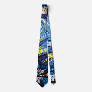 Digital Vincent van Gogh Neck Tie