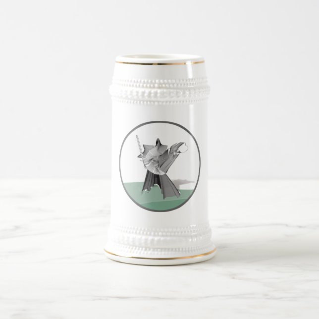 Digital Warrior Beer Stein (Center)