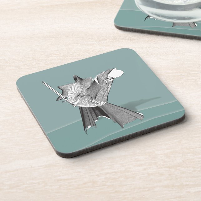 Digital Warrior Drink Coaster (Left Side)