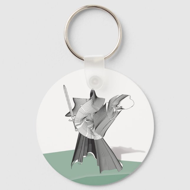 Digital Warrior Keychain (Front)