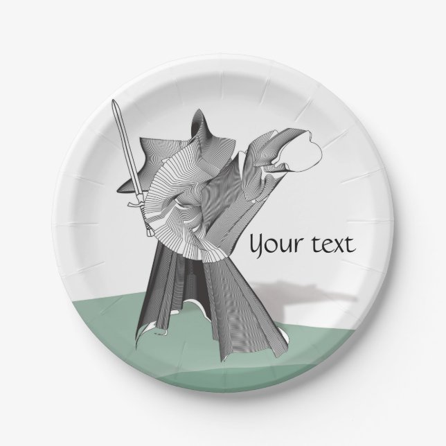 Digital Warrior Paper Plates (Front)