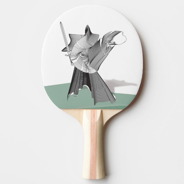 Digital Warrior Ping-Pong Paddle (Front)