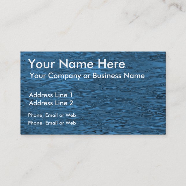 DIGITAL WATER BUSINESS CARD (Front)