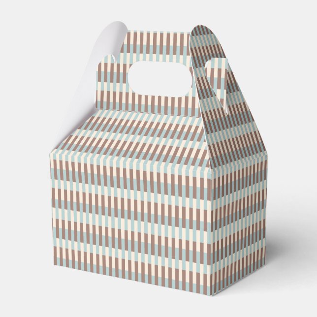 Digital Weave Pattern Favor Boxes (Front Side)