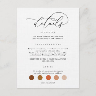 DIGITAL Wedding Attire Dress Code Cards