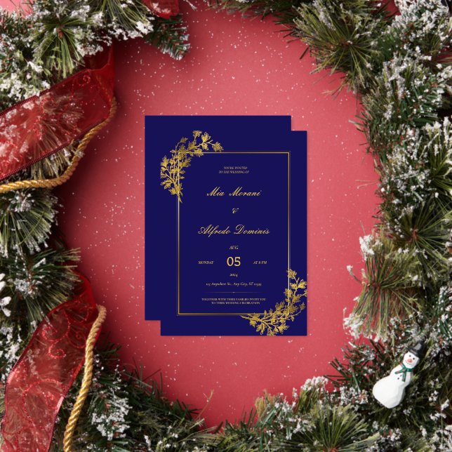 DIGITAL WEDDING INVITATION FOIL INVITATION (Insitu)