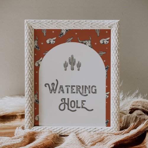 Digital Western Watering Hole Sign