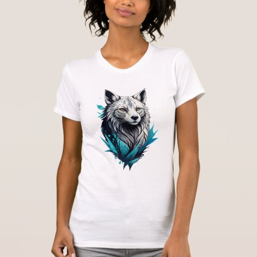 Digital Wolf Slip And Smart T_Shirt