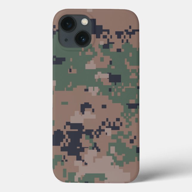 Digital Woodland Camouflage Case-Mate iPhone Case (Back)