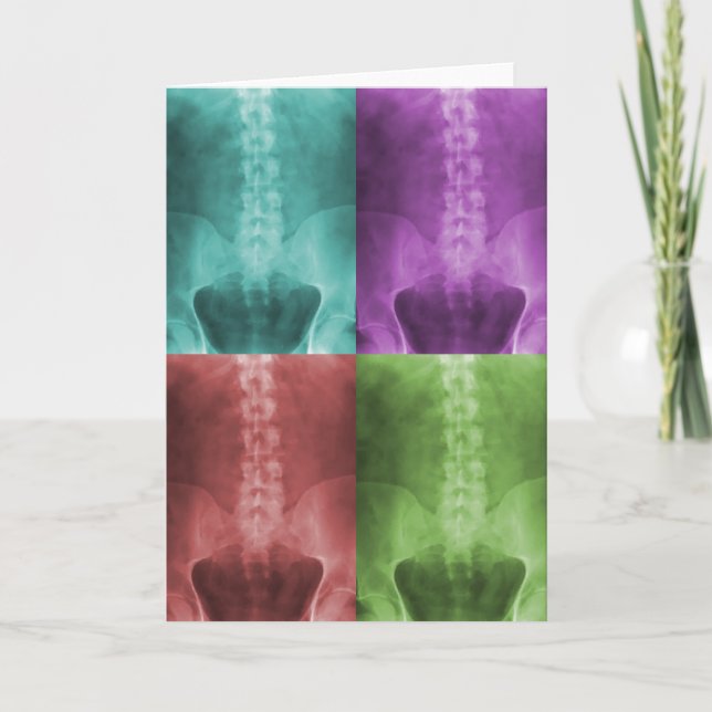 Digital X-Ray Art Greeting Card (Front)