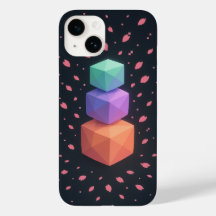 Digital Zen Garden - Futuristic Calm  iPhone Case