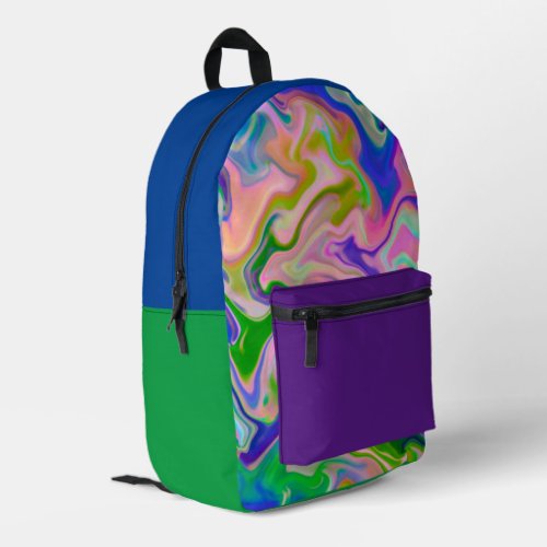 Digitalart Abstract Marbling G614 Printed Backpack