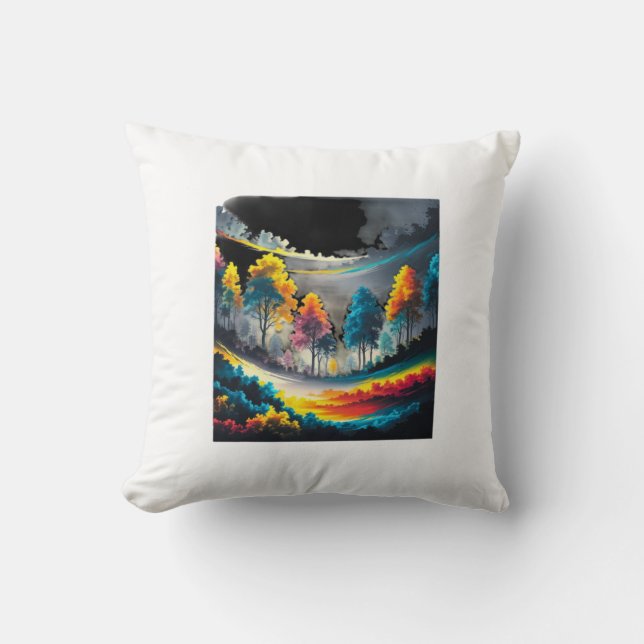 DigitalArt Throw Pillow (Front)