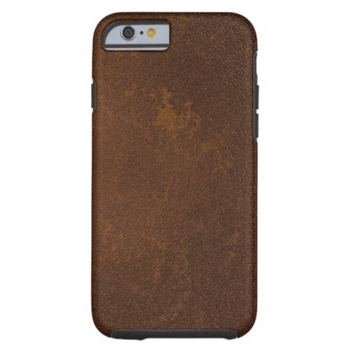 Digitally Created Distressed Leather Texture Tough iPhone 6 Case