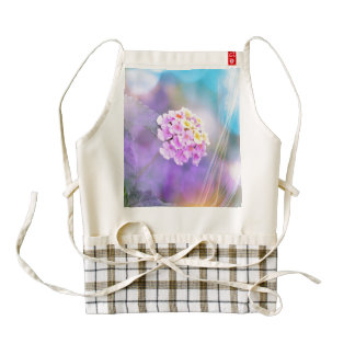 Digitally Enhanced Flower Zazzle HEART Apron