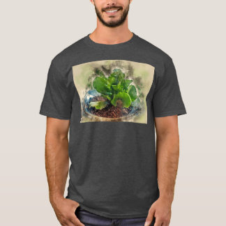 Digitally enhanced image of a potted Adromischus c T-Shirt
