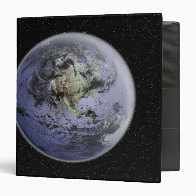Digitally enhanced image of the Full Earth Binder (Front/Inside)
