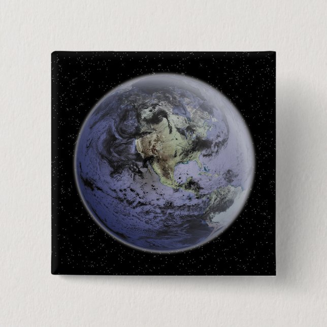 Digitally enhanced image of the Full Earth Button (Front)