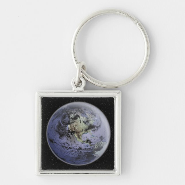 Digitally enhanced image of the Full Earth Keychain (Front)