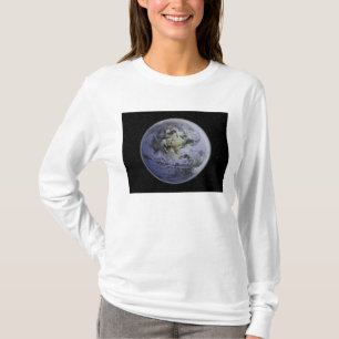 Digitally enhanced image of the Full Earth T-Shirt