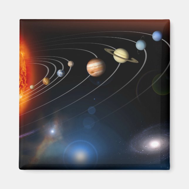 Digitally generated image of our solar system magnet (Front)