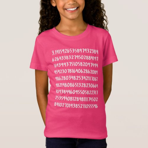 Digits of Pi 314 Math Numbers Design T_Shirt