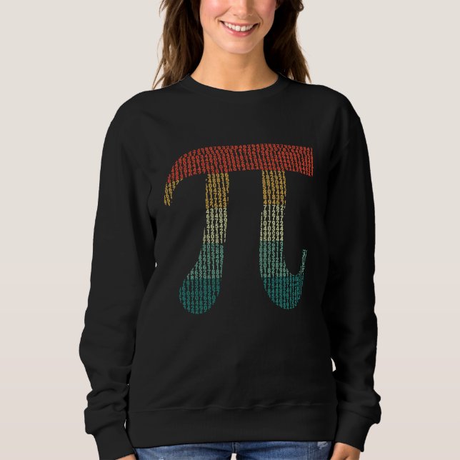 Digits Of Pi In Source Code Numbers Pi Day 3 14159 Sweatshirt (Front)