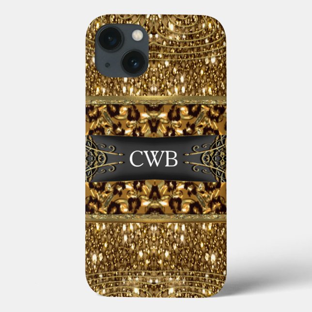 Digloos Chettah Monogram Case-Mate iPhone Case (Back)