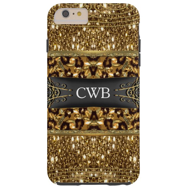 Digloos Leopard Monogram Case-Mate iPhone Case (Back)