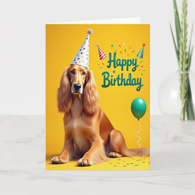 Dignified Dog Birthday Card (Front)