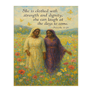 Dignity and Strength Christian Wall Art