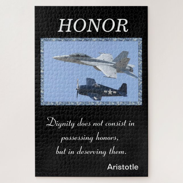 Dignity does not consist in possessing honors jigsaw puzzle (Vertical)