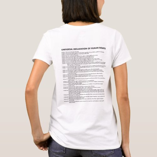 Dignity  Universal Declaration of Human Rights T_Shirt