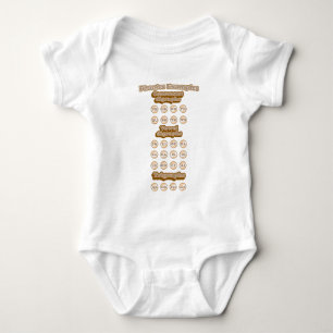 Digraphs, Trigraphs Learning English Phonics Baby Bodysuit
