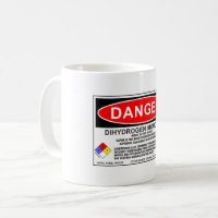 Science - Danger, may contain Dihydrogen monoxide - 20 oz. mug