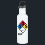 Dihydrogen Monoxide NFPA Safety Label Water Bottle<br><div class="desc">Despite the many hazards presented by exposure to Dihydrogen Monoxide,  most people continue to consume it at regular intervals. Show your awareness of the danger while staying hydrated.</div>