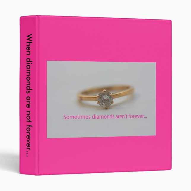diiamonds aren't forever divorce binder (Front/Spine)