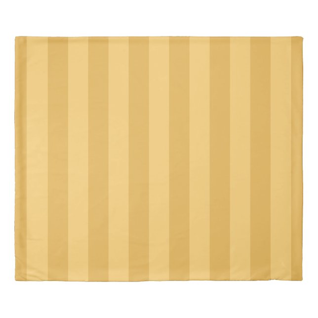 Dijon Canary Yellow Stripe  Duvet Cover (Front)