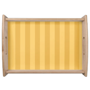 Dijon Canary Yellow Stripe  Serving Tray