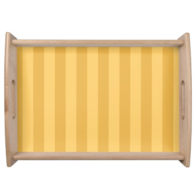 Dijon Canary Yellow Stripe  Serving Tray (Front)
