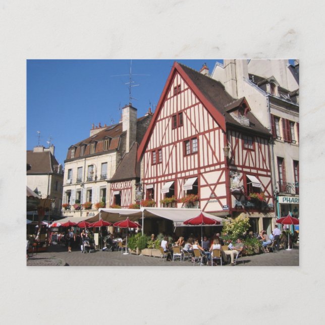 Dijon, Coffee time Postcard (Front)