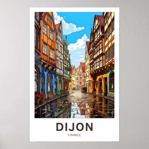 Dijon France Travel Print