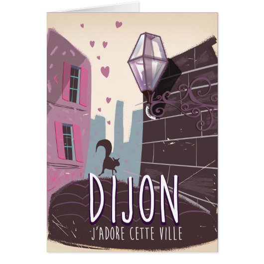 Dijon France vintage travel poster (Front)