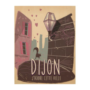 Dijon France vintage travel poster